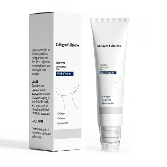 Plump and smooth neck cream massage to reduce neck wrinkles